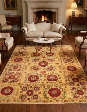 5' x 6' 9 Hand Knotted Ariana Ziegler Oriental Rug