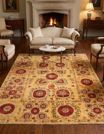 5' x 6' 9 Hand Knotted Ariana Ziegler Oriental Rug