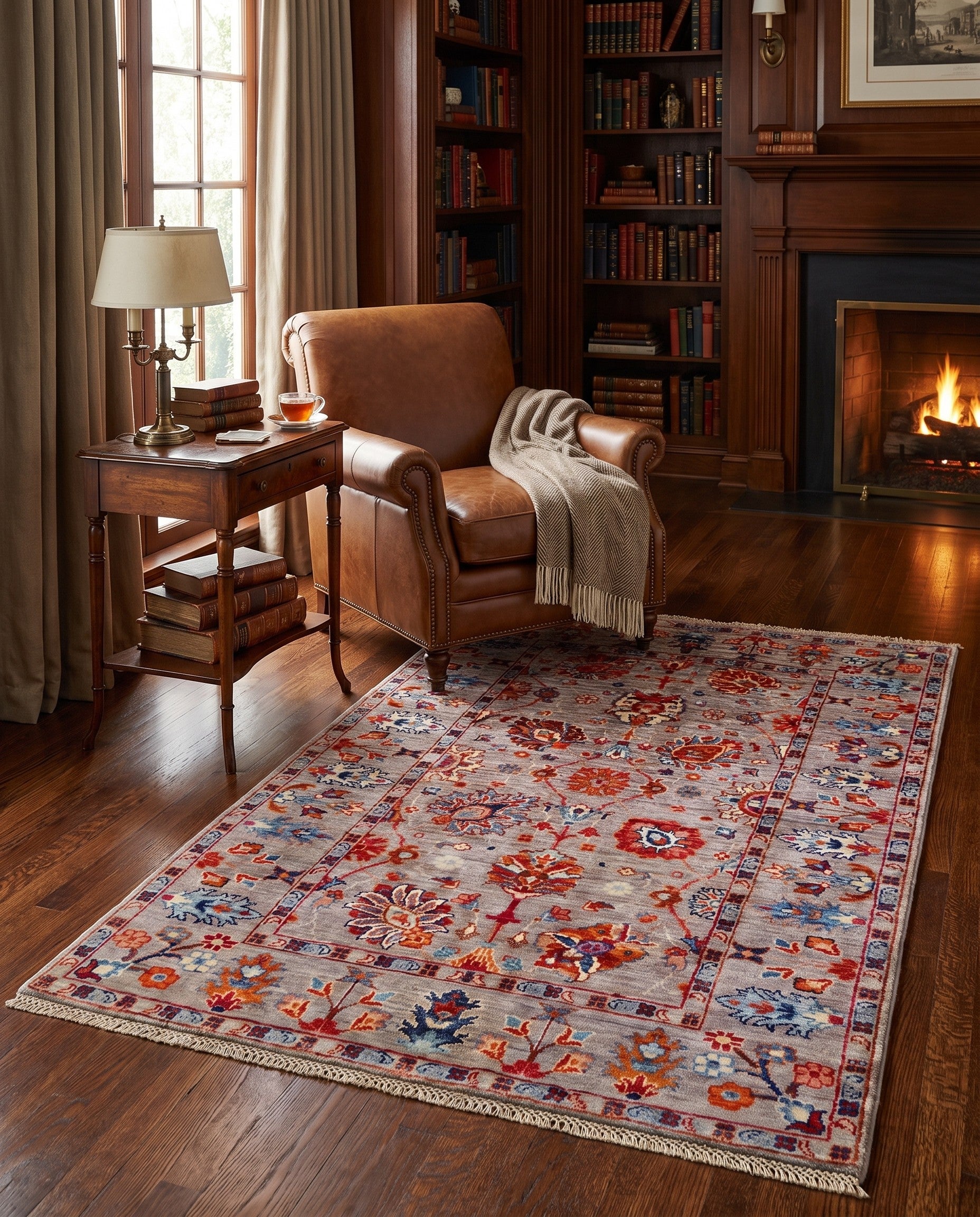 3' 5 x 5' 1 Hand Knotted Ariana Ziegler Rug