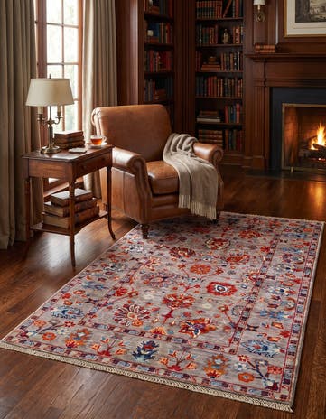 3' 5 x 5' 1 Hand Knotted Ariana Ziegler Rug