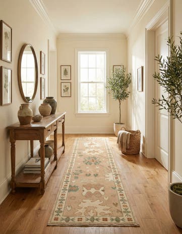 2' 8 x 10' 1 Hand Knotted Oushak Wool Runner Rug