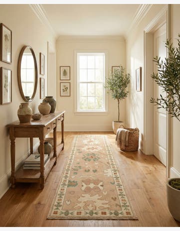 2' 8 x 10' 1 Hand Knotted Oushak Wool Runner Rug