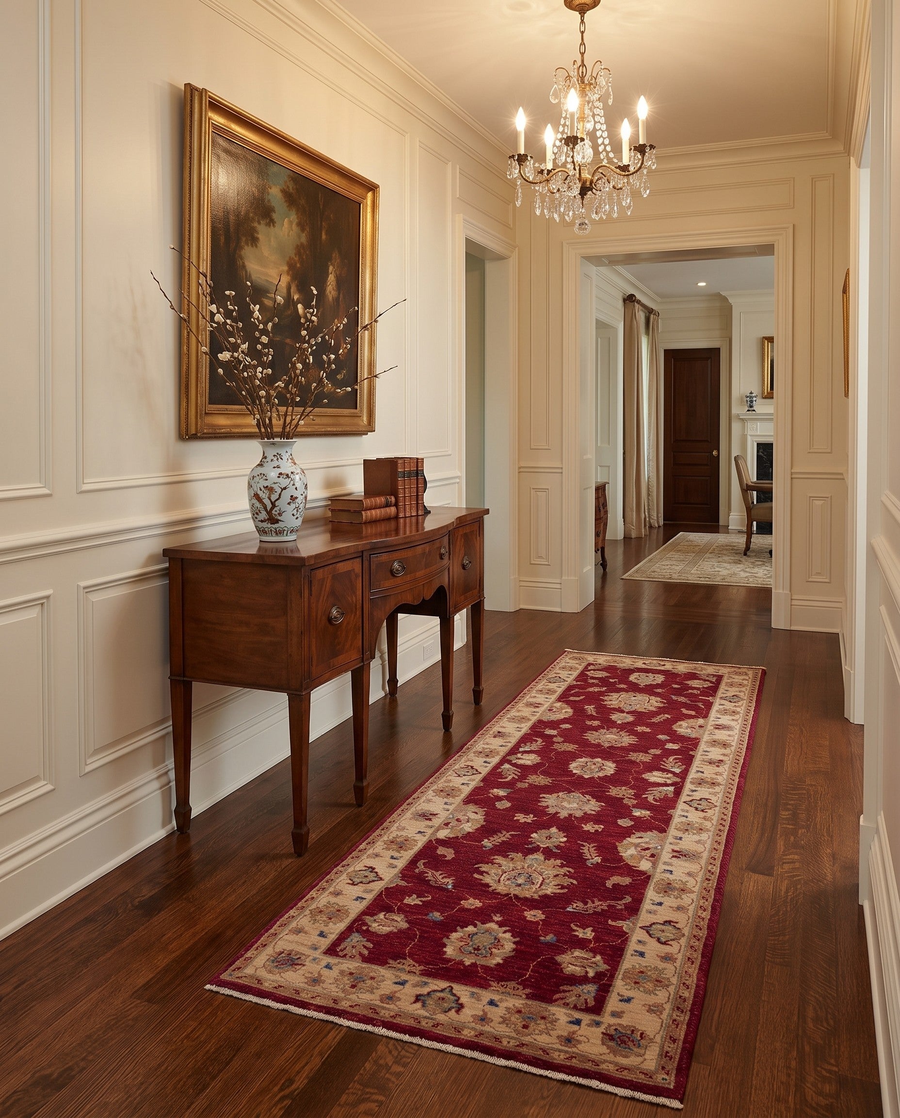 2' 10 x 8' 5 Hand Knotted Ziegler Runner Rug