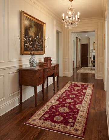 2' 10 x 8' 5 Hand Knotted Ziegler Runner Rug