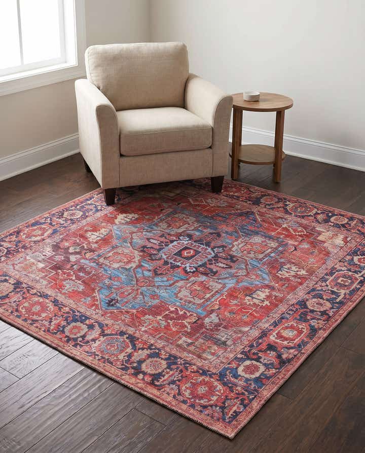 5' 3 x 5' 3 Washable Maahru Square Rug