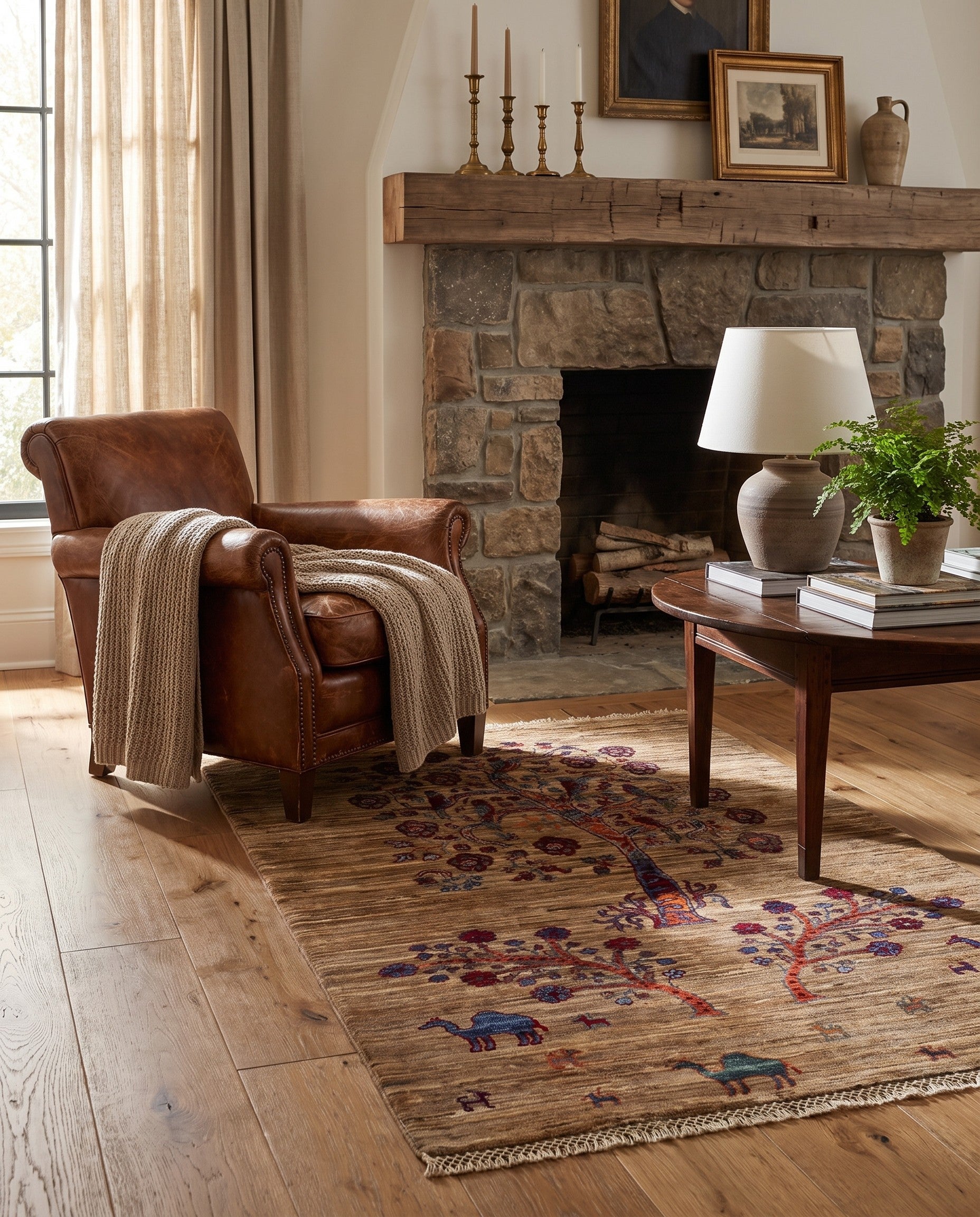 3' 6 x 5' Hand Knotted Ariana Ziegler Rug