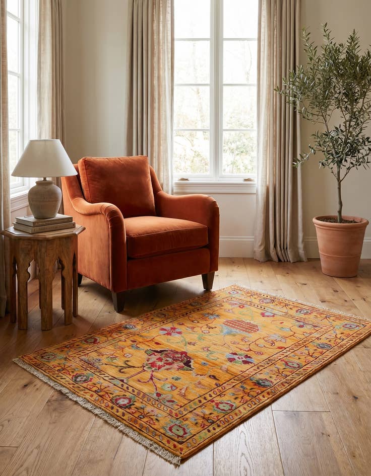 Detail image of 2' 9 x 4' 2 Hand Knotted Ariana Ziegler Rug