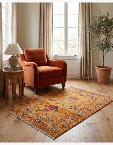 2' 9 x 4' 2 Hand Knotted Ariana Ziegler Rug