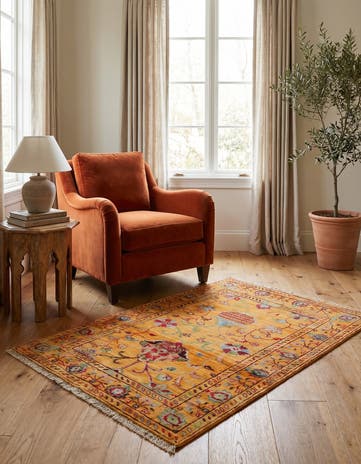 2' 9 x 4' 2 Hand Knotted Ariana Ziegler Rug