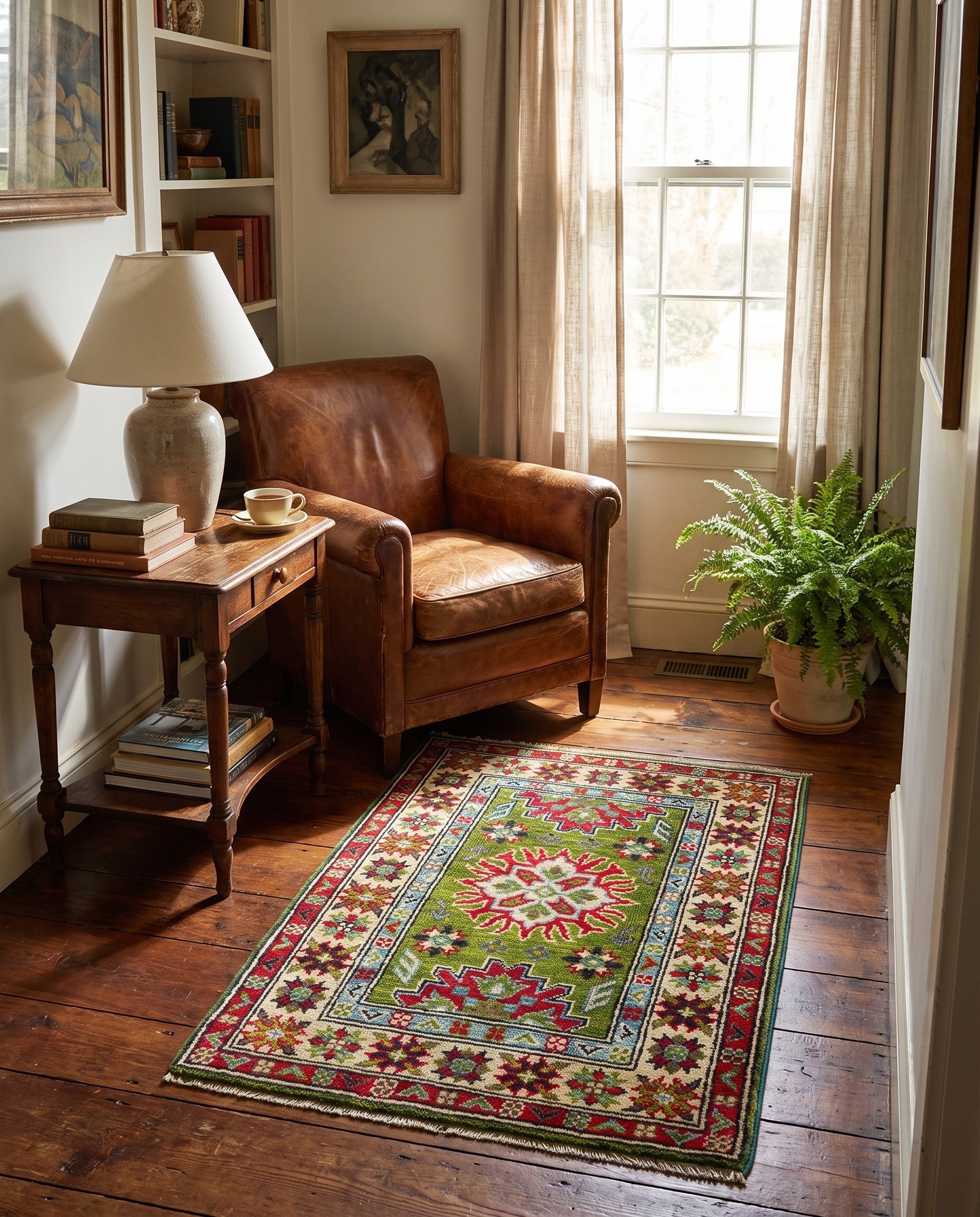2' x 3' Hand Knotted Kazak Rug