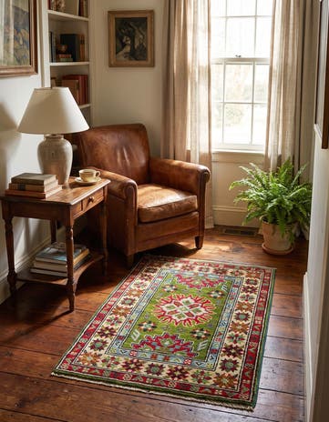 2' x 3' Hand Knotted Kazak Rug