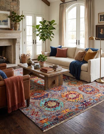 5' 2 x 6' 9 Hand Knotted Ariana Ziegler Rug