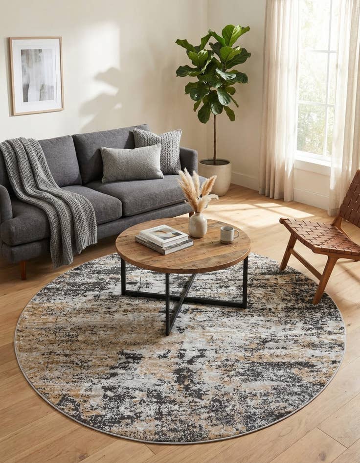 Detail image of 6' x 6' Leipzig Round Rug