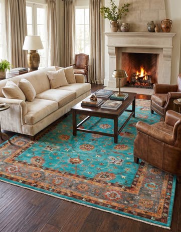 7' x 10' 7 Hand Knotted Ariana Ziegler Rug