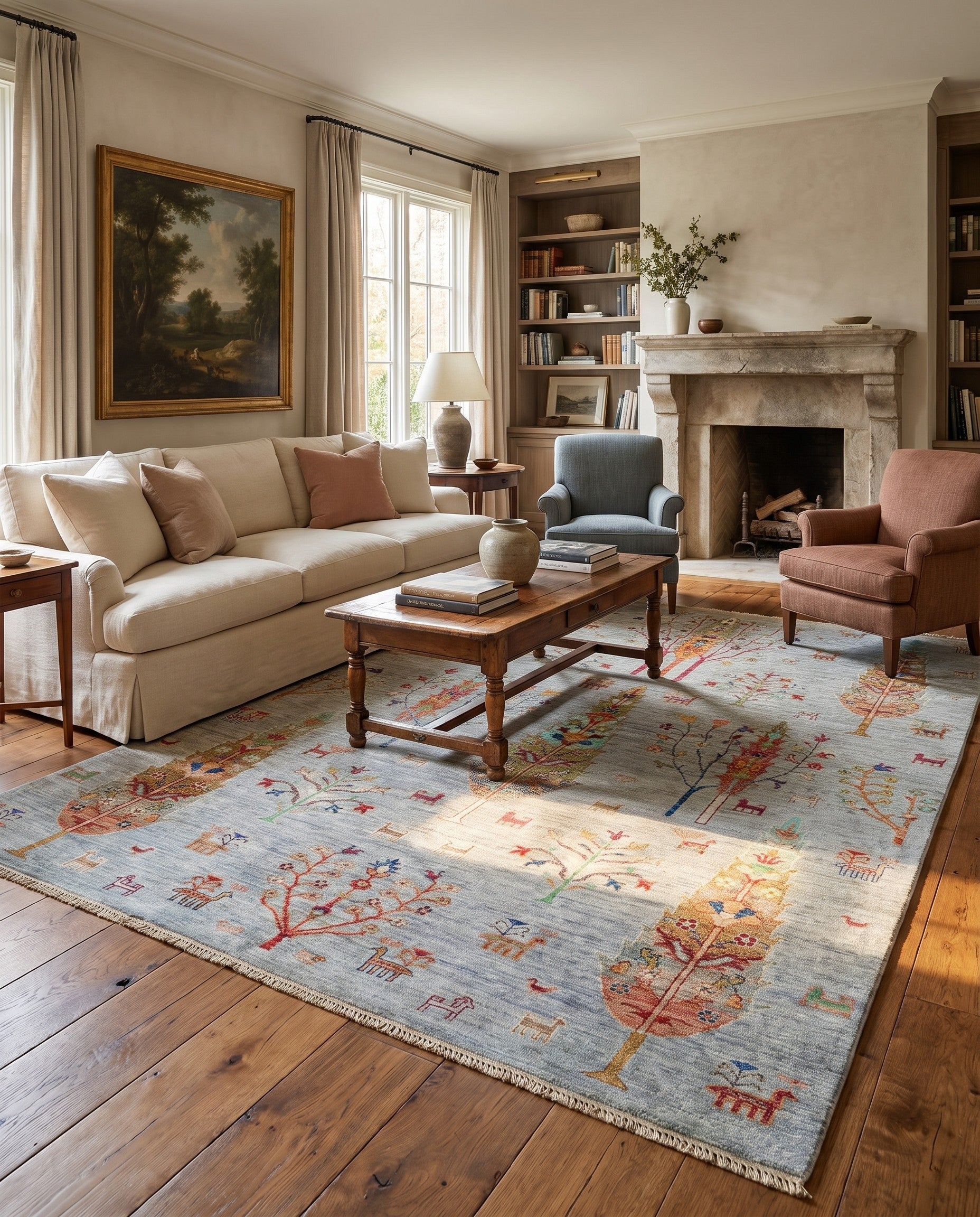 5' 10 x 8' Hand Knotted Ariana Ziegler Rug