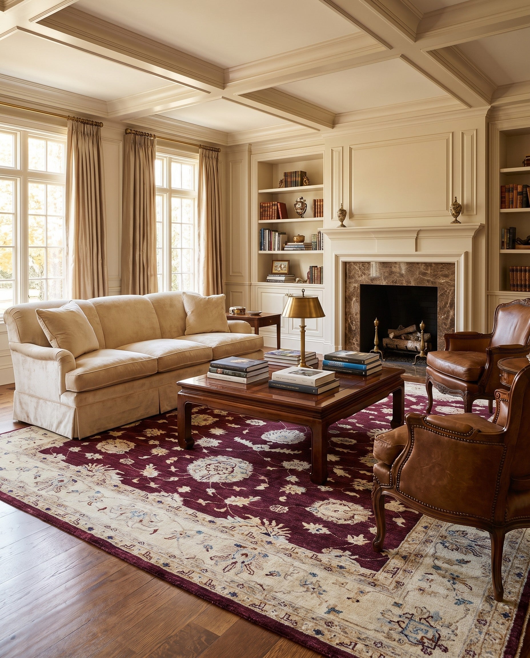6' 10 x 9' 8 Hand Knotted Ziegler Rug