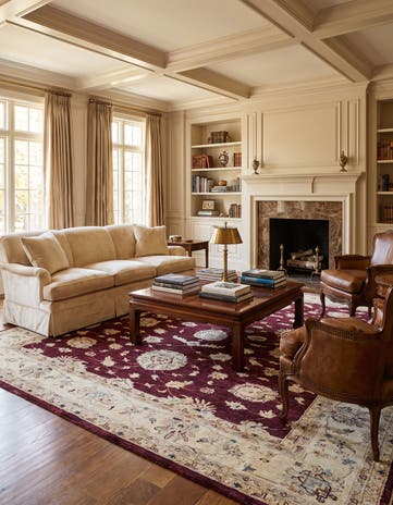 6' 10 x 9' 8 Hand Knotted Ziegler Rug