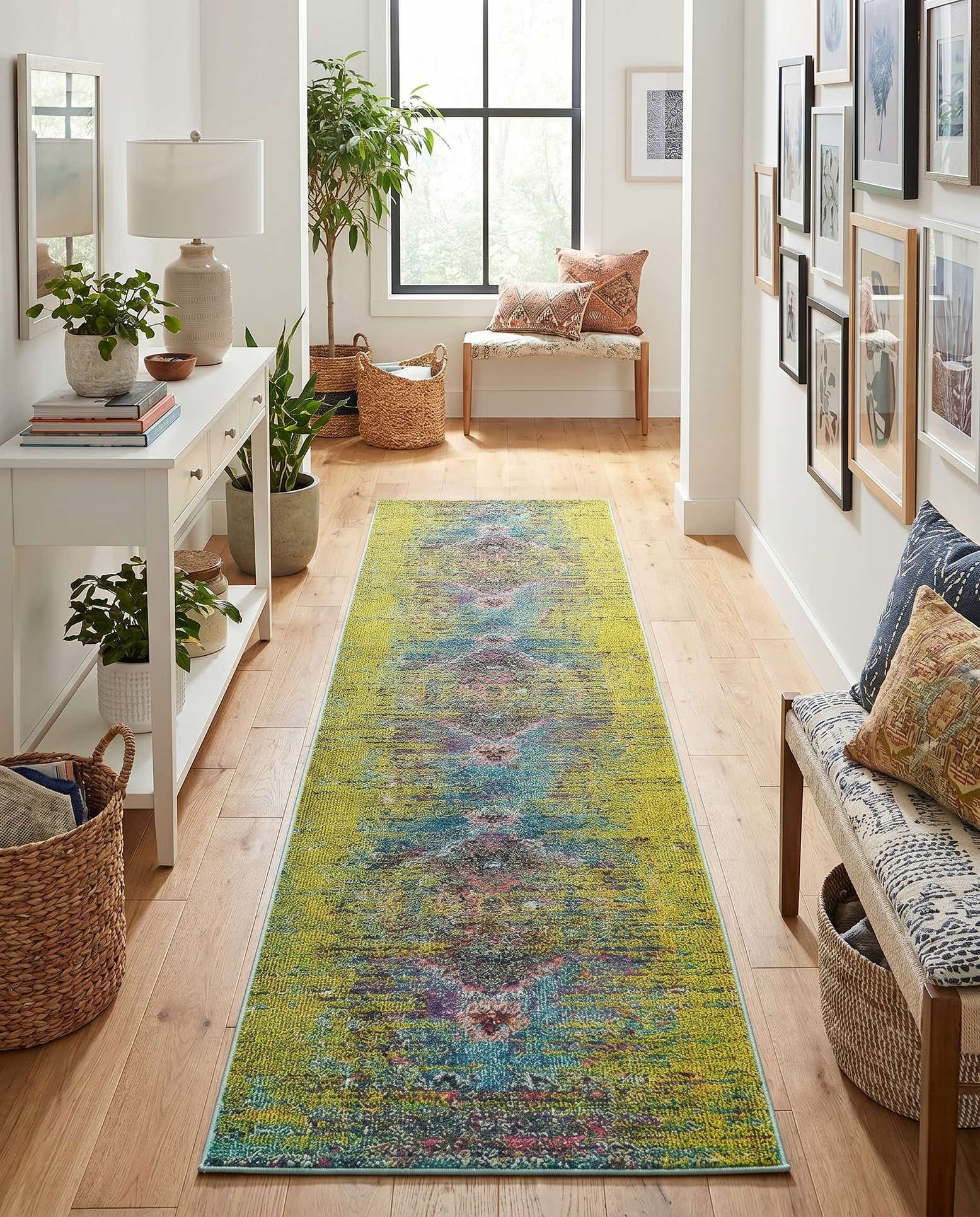 2' 7 x 10' Washable Arte Runner Rug