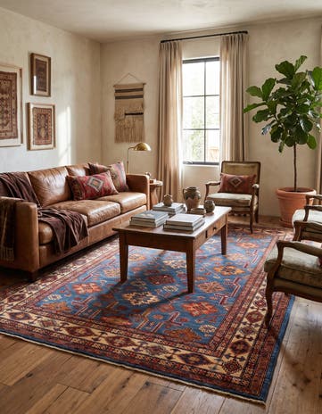 5' 10 x 8' Hand Knotted Kazak Rug