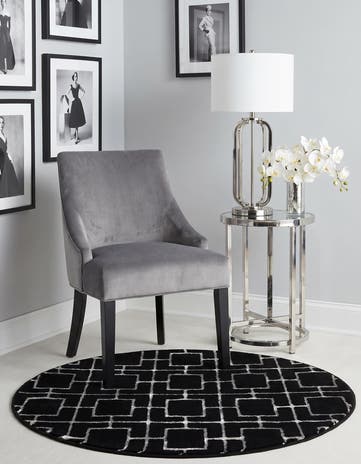 3' x 3' Marilyn Monroe™ Glam Deco Round Rug