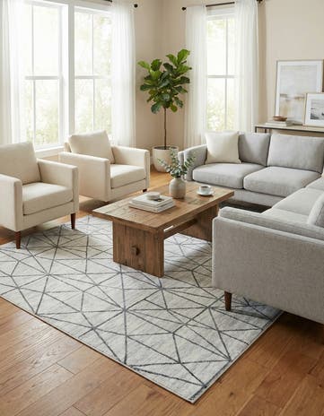 5' x 8' Lattice Trellis Rug