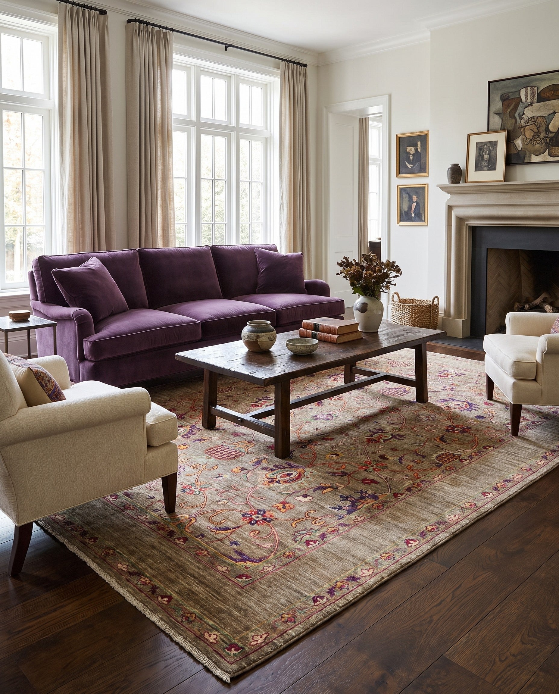6' 8 x 10' 2 Hand Knotted Ariana Ziegler Rug