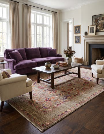 6' 8 x 10' 2 Hand Knotted Ariana Ziegler Rug
