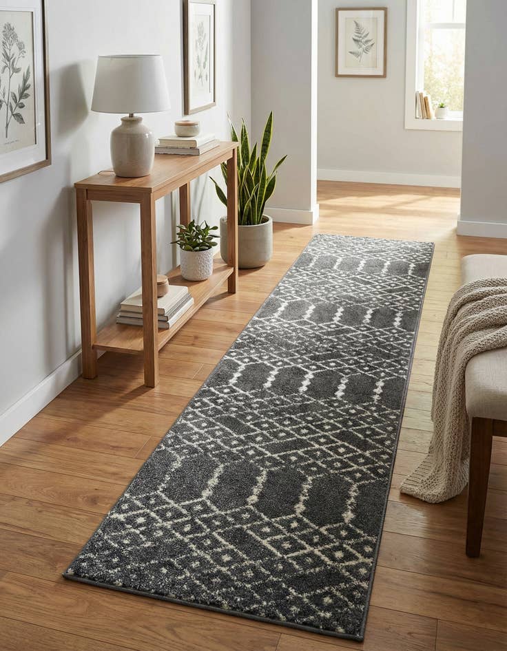 Detail image of 2' x 9' 10 Paxon Trellis Runner Rug