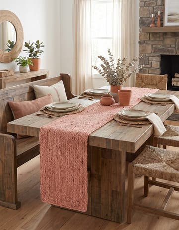 1' 2 x 8' Handmade Braided Jute Table Runner Rug