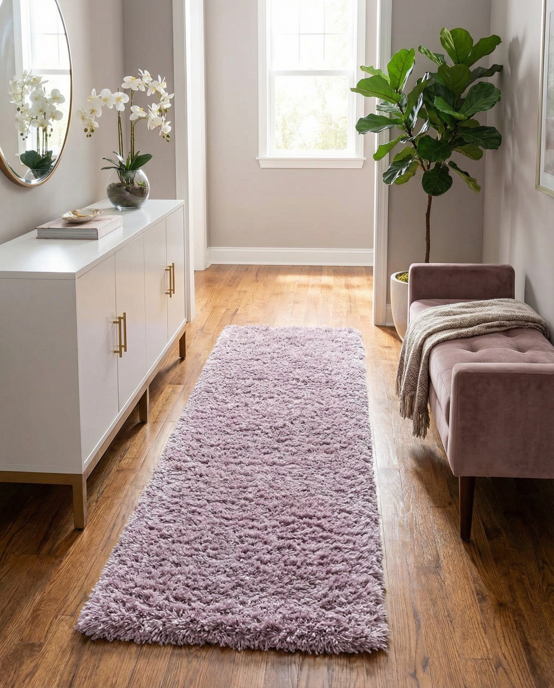 2' x 6' 5 Infinity Shag Runner Rug