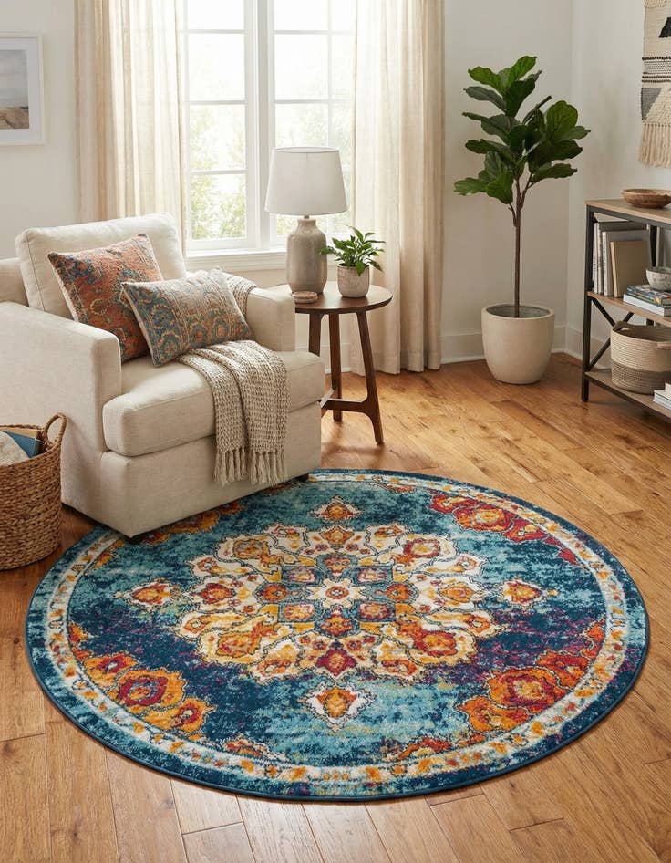 Detail image of 5' x 5' Parker Round Rug