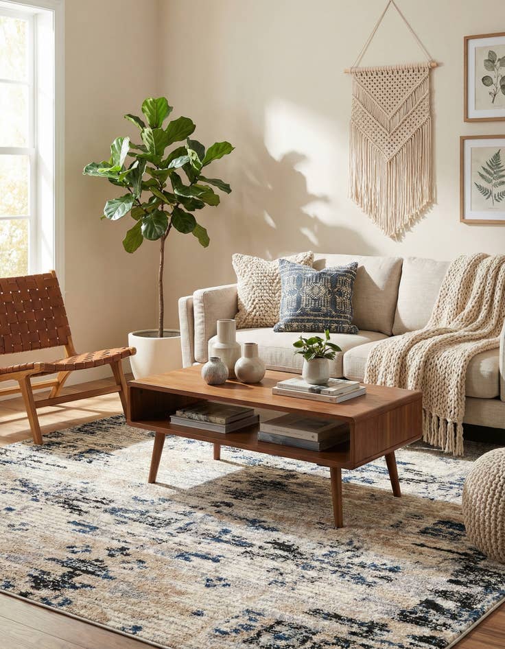 Detail image of 6' x 6' Tucson Square Rug