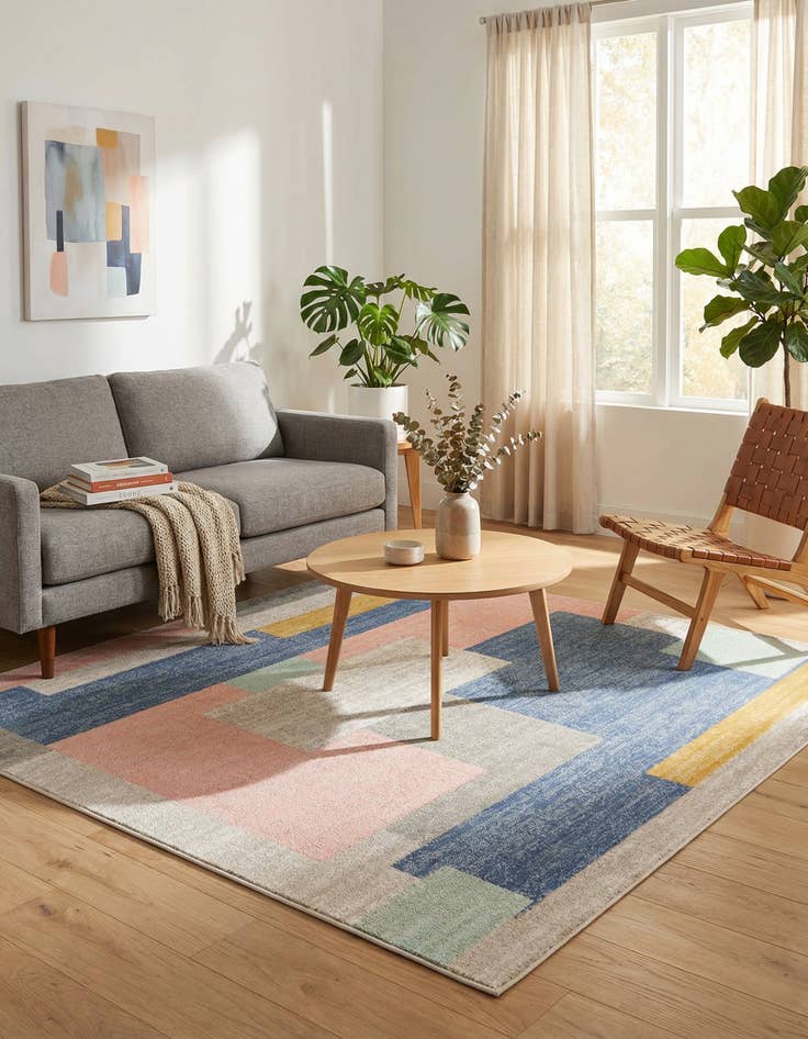 Detail image of 6' x 6' Lotus Square Rug