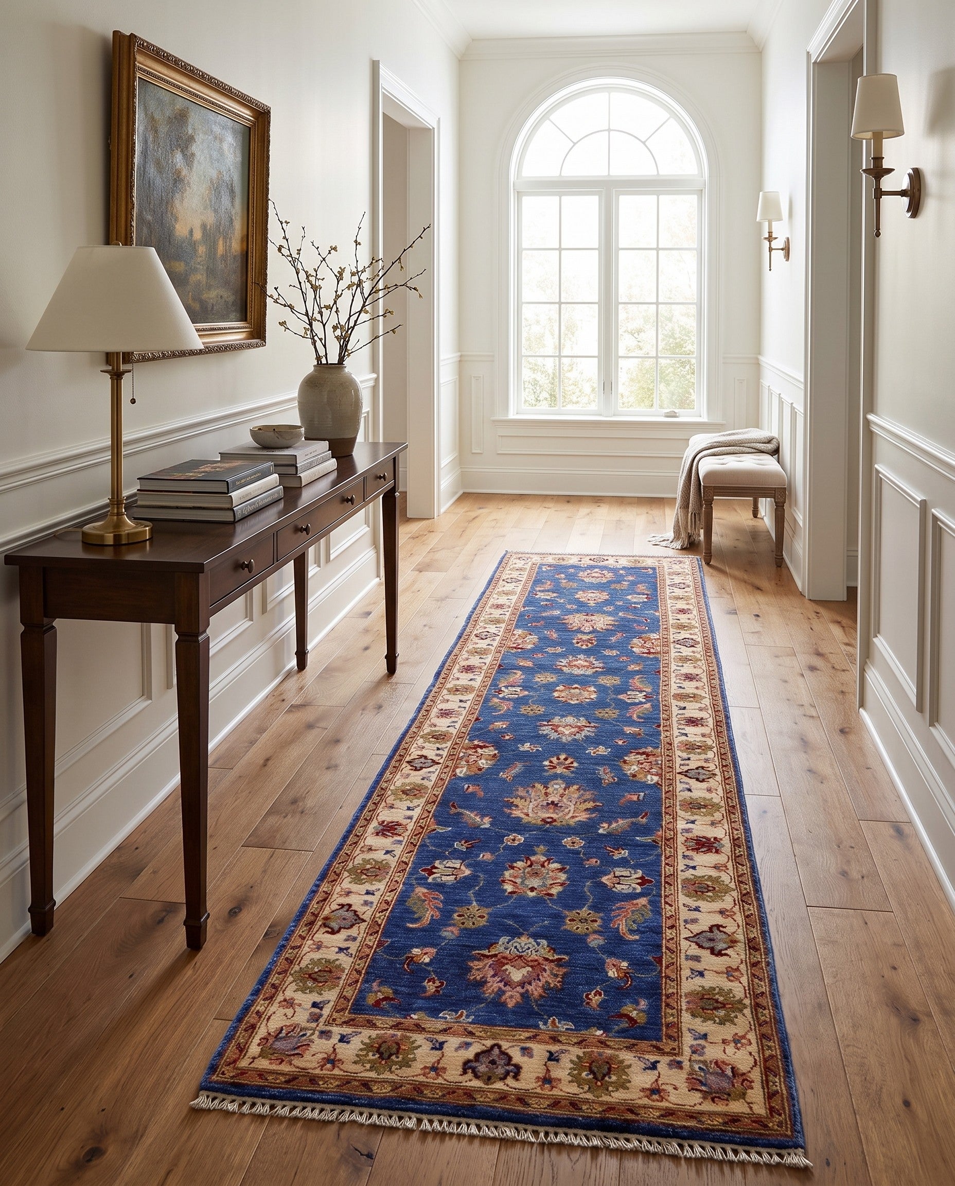 2' 9 x 10' 2 Hand Knotted Peshawar Ziegler Runner Rug
