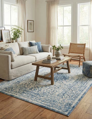 Light Blue Derbyshire Rug