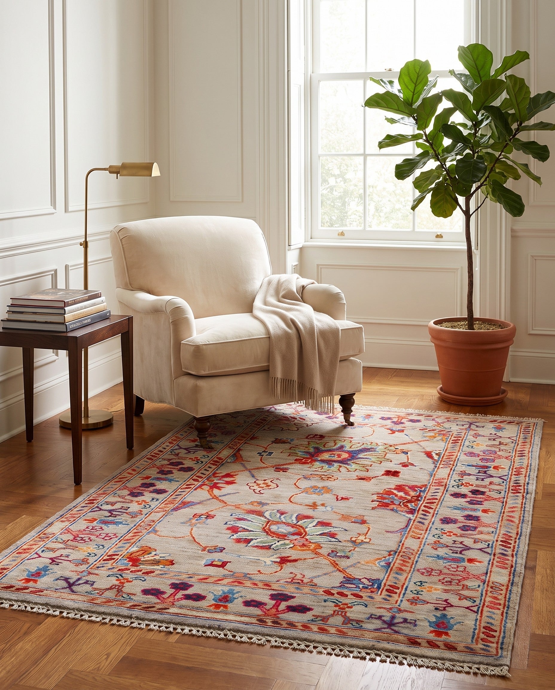 2' 10 x 4' 3 Hand Knotted Ariana Ziegler Rug