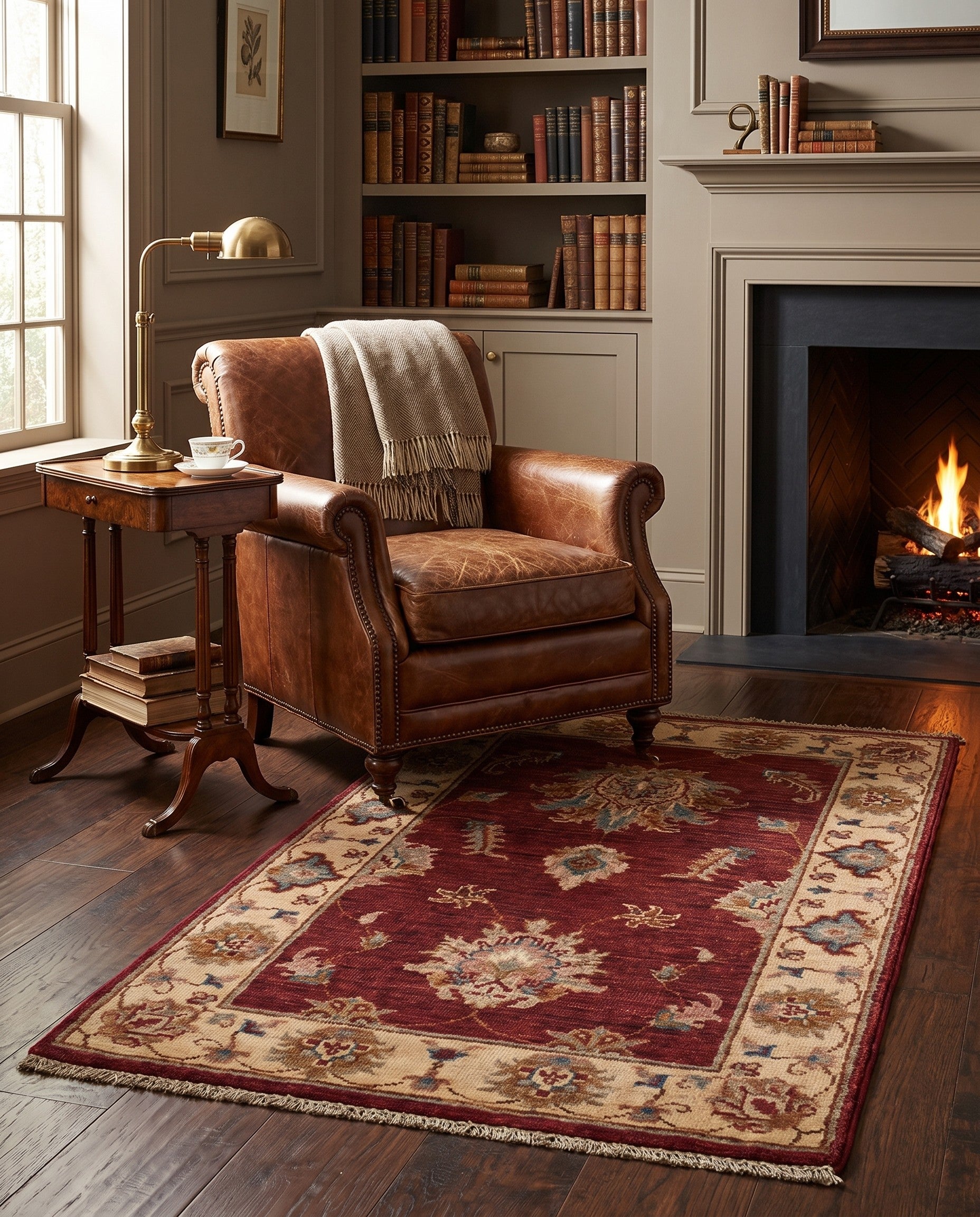 2' x 3' 6 Hand Knotted Ziegler Rug