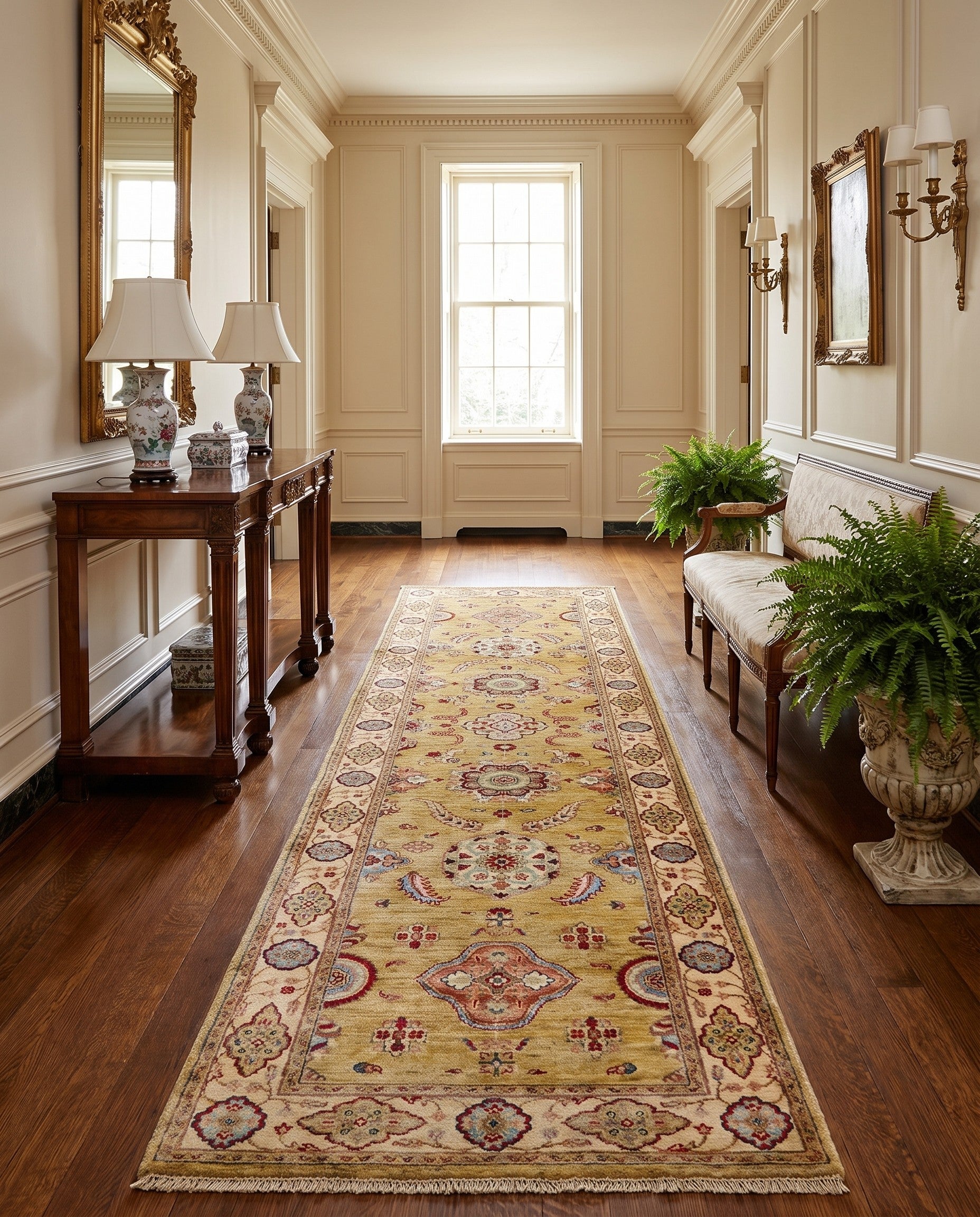 2' 11 x 9' 8 Hand Knotted Ariana Ziegler Runner Rug