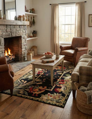 4' x 6' Pastoral Rug