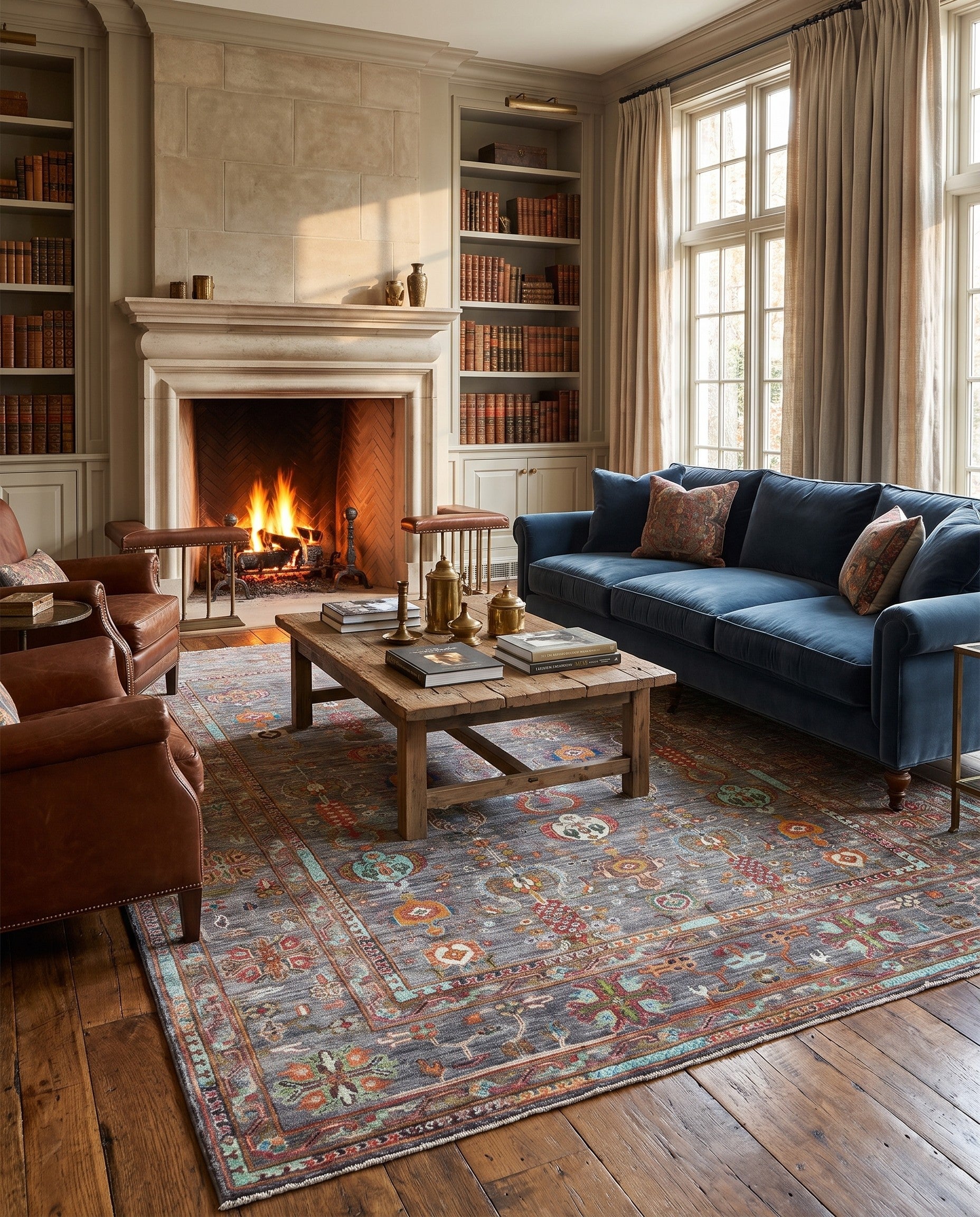 7' 1 x 9' 10 Hand Knotted Ariana Ziegler Rug