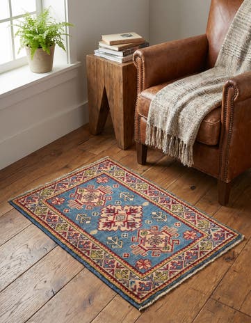 2' x 2' 11 Hand Knotted Kazak Rug
