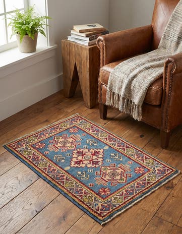2' x 2' 11 Hand Knotted Kazak Rug