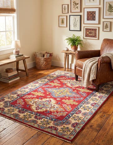 3' 3 x 5' Hand Knotted Kazak Rug