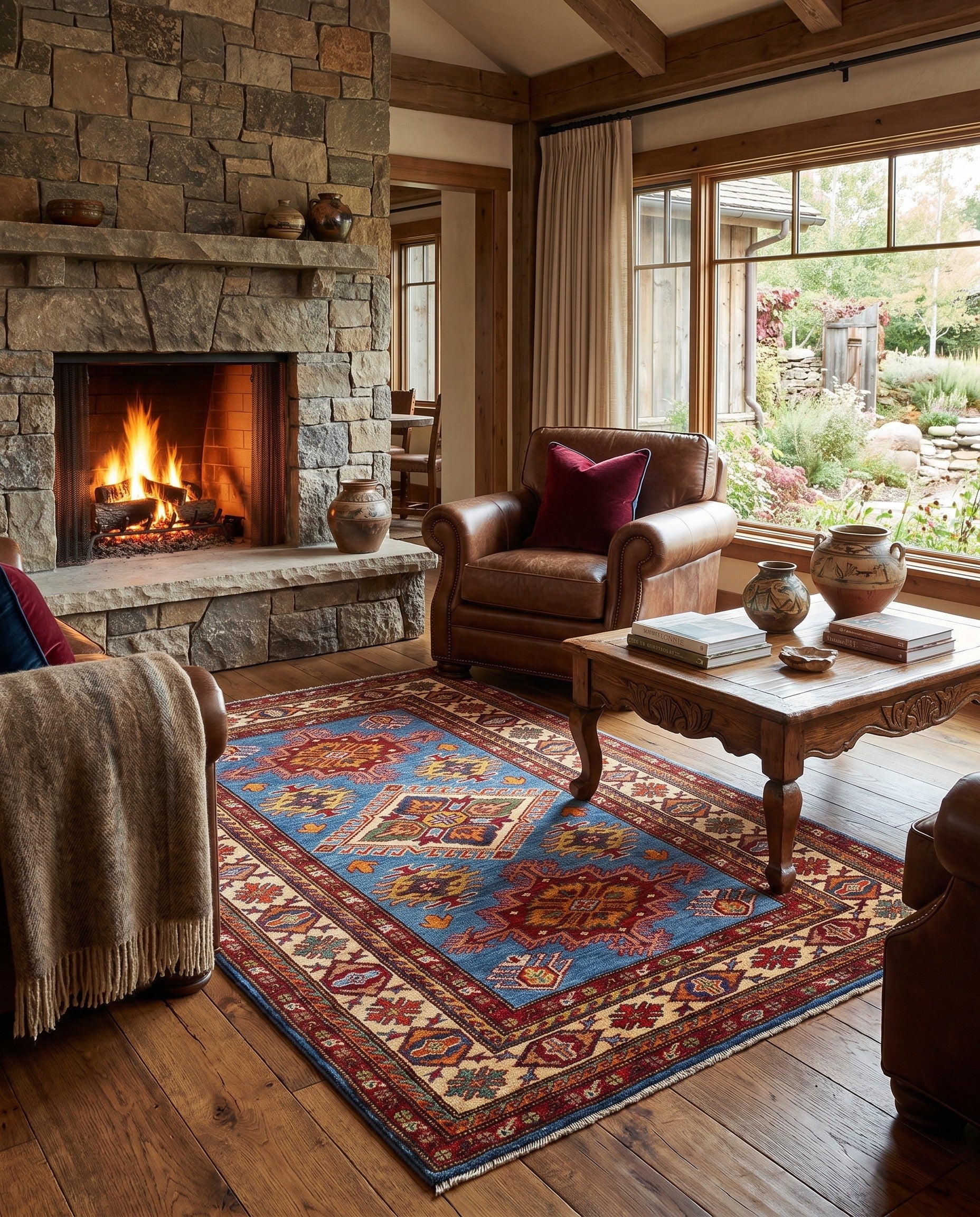 3' 4 x 5' 5 Hand Knotted Kazak Rug