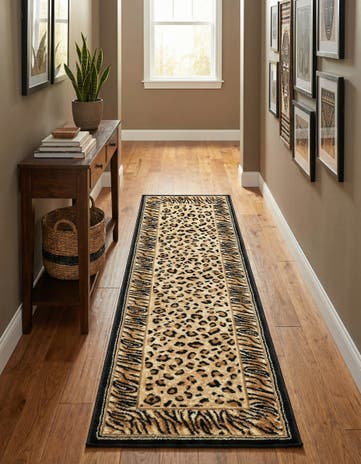 Light Brown Savannah Runner Rug