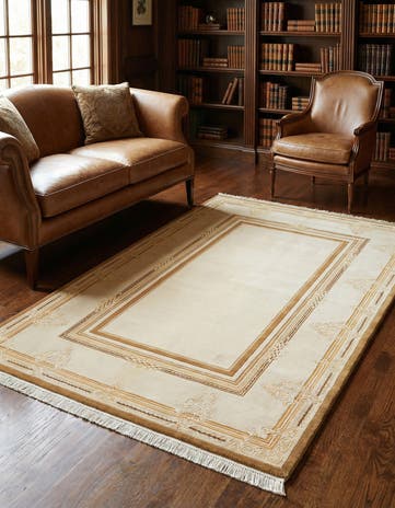 3' 11 x 5' 11 Hand Knotted Darya Wool Rug
