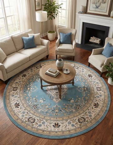 10' x 10' Nain Design Round Rug
