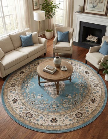 10' x 10' Nain Design Round Rug