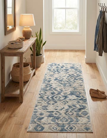 Blue Caspian Runner Rug