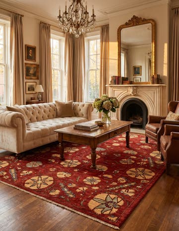 5' 10 x 7' 10 Hand Knotted Ariana Ziegler Oriental Rug